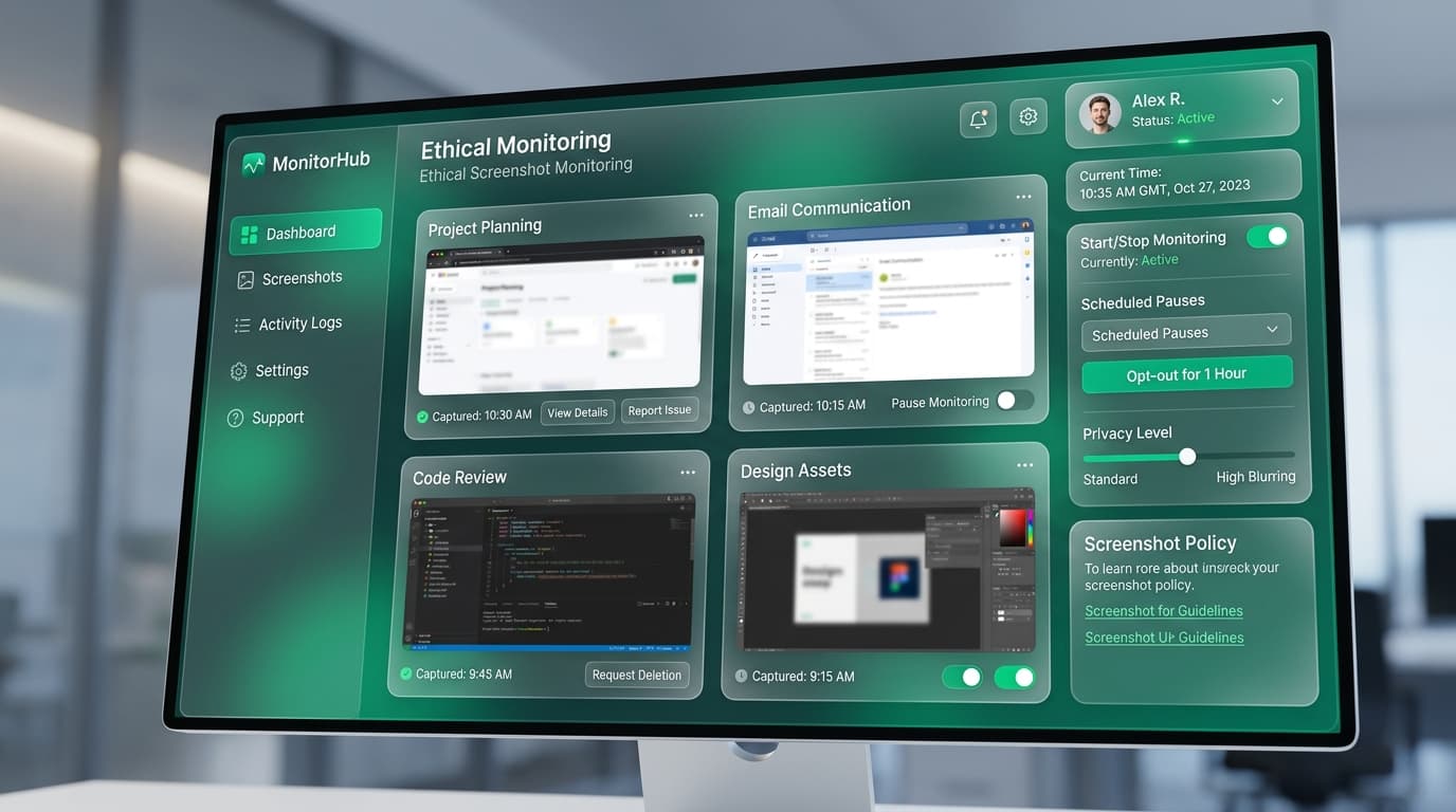 Ethical Screenshot Monitoring: Balancing Transparency, Proof-of-Work & Trust